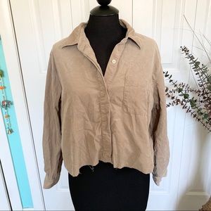 Liz Claiborne Tan Crop Top